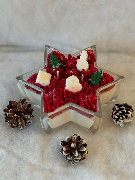 Bougie étoile de Noël