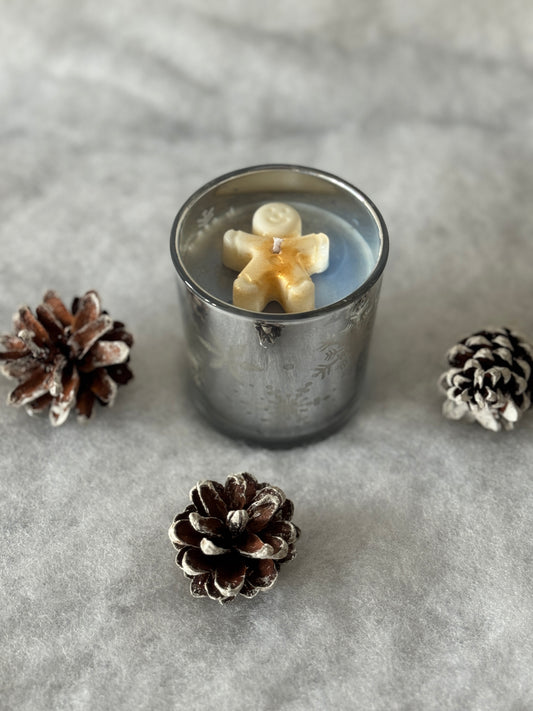 Bougie de Noël bonhomme pain d’épice
